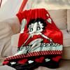 [Betty Boop Blanket] Soft Throw Blanket for Bed Sofa, Holiday Gift Blanket for Women Men Family Friend