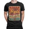 Vintage Palm Tree Sunset T Shirt Summer  Cotton T-Shirts For Men Harajuku Pattern Tshirt Short Sleeve Awesome Top Tees