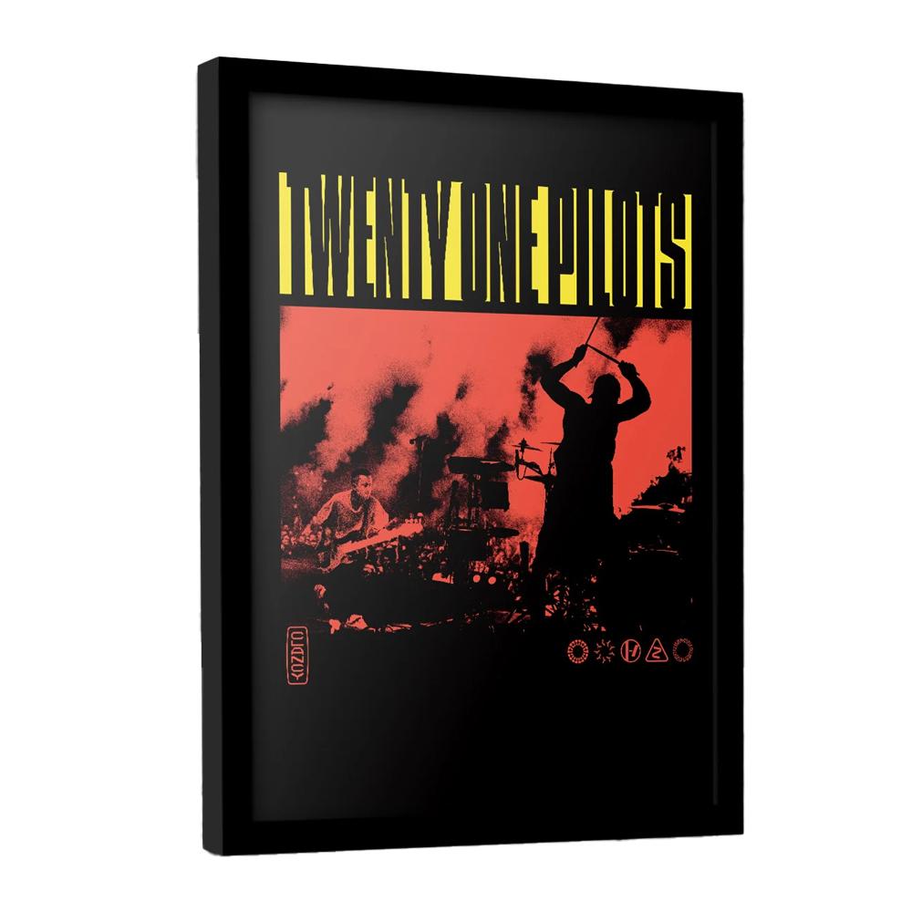 TWENTY ONE PILOTS Plakát v rámu živého ohně