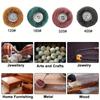 20pcs Mini Drill Abrasive Brush Nylon Buffing Polishing Wheel with 2.35mm Shank Grinding Sanding Head for Dremel Rotary Tool
