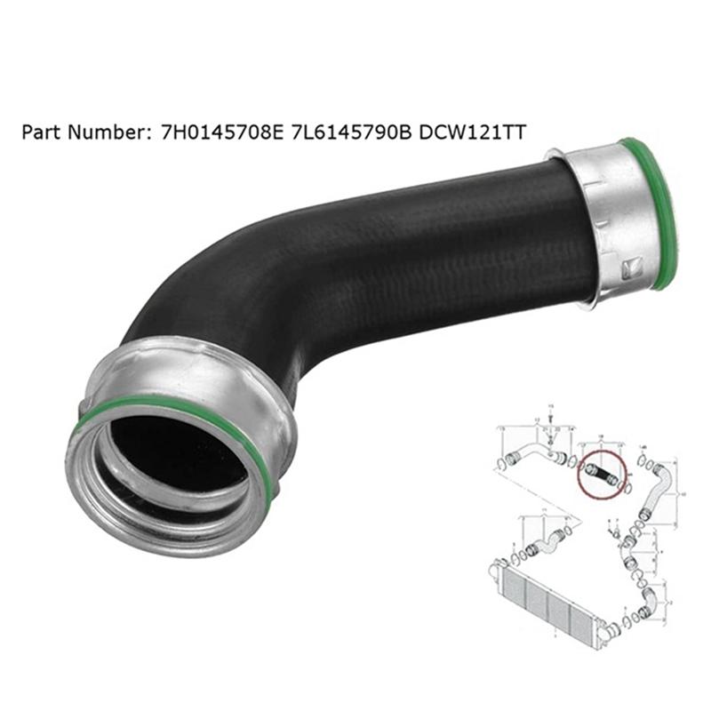 Langlebiger-Turbolader-Ladeluftkühler Schlauch 7H0145708H 7H0145708E 7L6145790B DCW121TT Für Transporter T5 1.9 Tdi