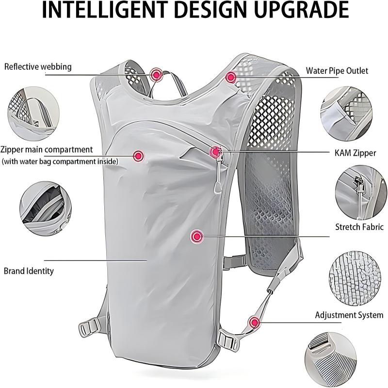 Hydrationsweste Verstellbar Outdoor Sportrucksack Radsportrucksack Hochwertiger Marathonrucksack Zum Klettern Jagen Wandern