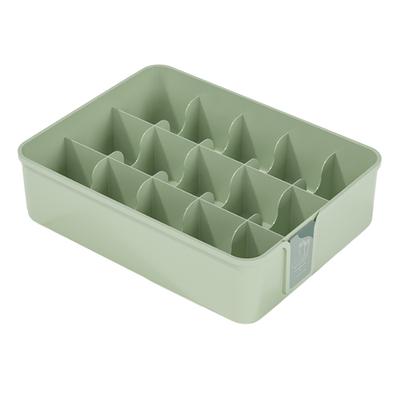 Sock Underwear Organizer Divider Plastic 15 Cell Closet Drawer Storage Box for Panty Ornament Ties