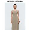 UR 2025 Damen Ärmelloses Lässiges Langes Kleid