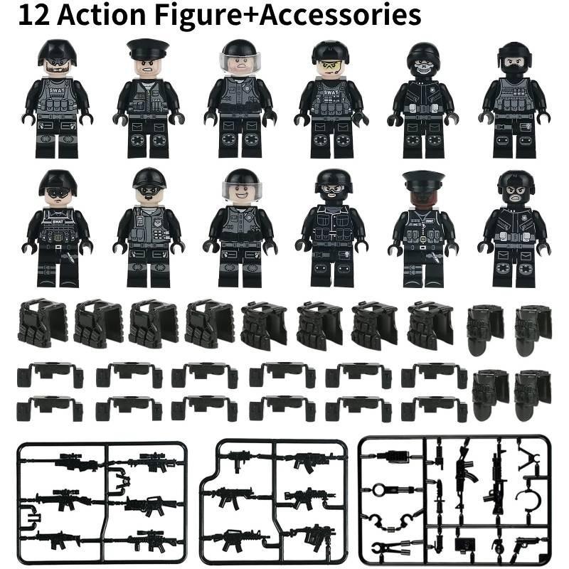 Высококачественный набор строительных блоков из АБС-пластика Moc Военная полиция для детей Style F