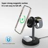 3 In 1 Magnetic Wireless Charger Adjustable Stand For iPhone 16 15 14 13 Pro Max iWatch 10 9 8 AirPods Pro Fast Charging Station