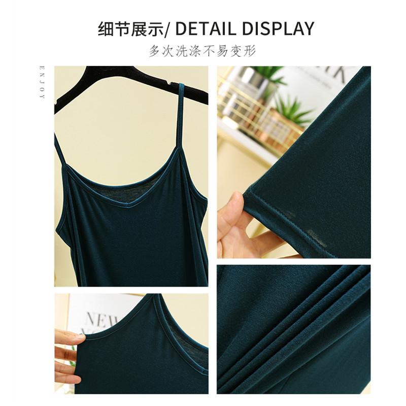 New outer wear Modal sling vest large size women's summer thin v-neck sleeveless inner bottom top