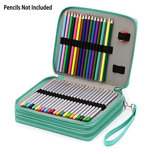 Sumnacon Large Capacity Colored Pencil Case, Pencil Case, Holds 120 Pencils, Pencil Holder, Colored Pencil Storage Case, Simple, Large Capacity, Popul
