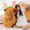 Cartoonish Lotus Leaf Capybara Plushie Figure Lifelike Creature Plushy Snuggly Padded Plushie Jumbo Dimension Bolster Daughters Bday Treat
