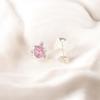 Morganite Gemstone Studs Earrings 925 Sterling Silver Handmade Jewelry For Women EE-159-6