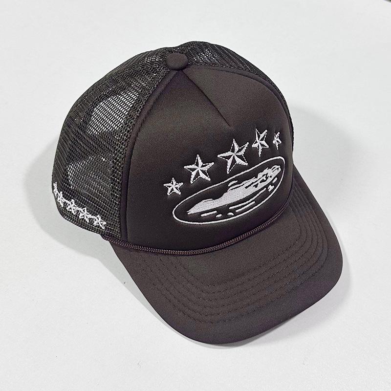 Corteiz CRTZ Five-Star Color Block Mesh Trucker Baseball Cap