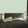 Checkerboard wallpaper light gray, white and green 50x1000