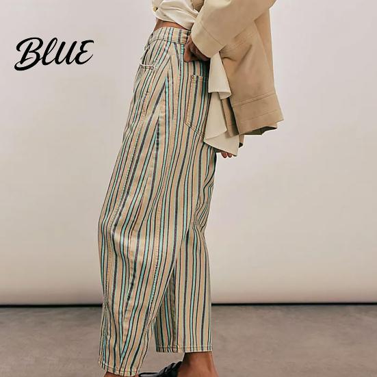 Wide-leg Denim Pants for Women Barrel Jeans Floral Print Boyfriend Baggy Casual Mid Rise Wide Leg Ankle