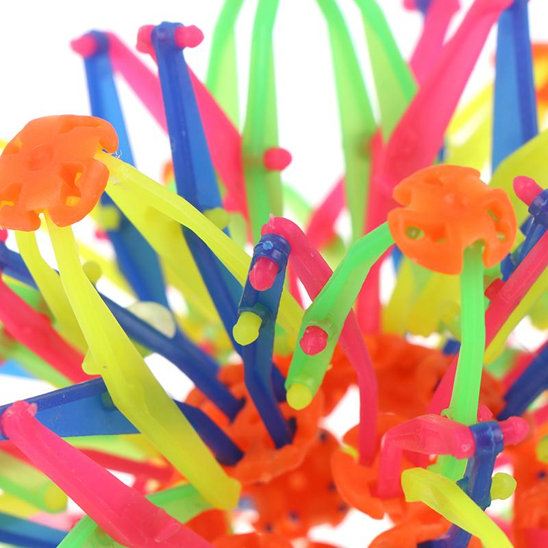 Kids Magic Telescopic Ball Outdoor Flower Expandable Retractable Ball Colorful Sensory Fidget Toy Parent Child Interaction Toy