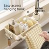 Kitchen ABS Sink Drain Rack Sponge Storage Faucet Holder Soap Drainer Shelf Basket Organizer Bathroom Accessories