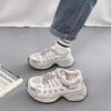 Thick-soled super-fire dad shoes women's spring 2025 new models heightened breathable versatile lightweight sports and leisure shoes
