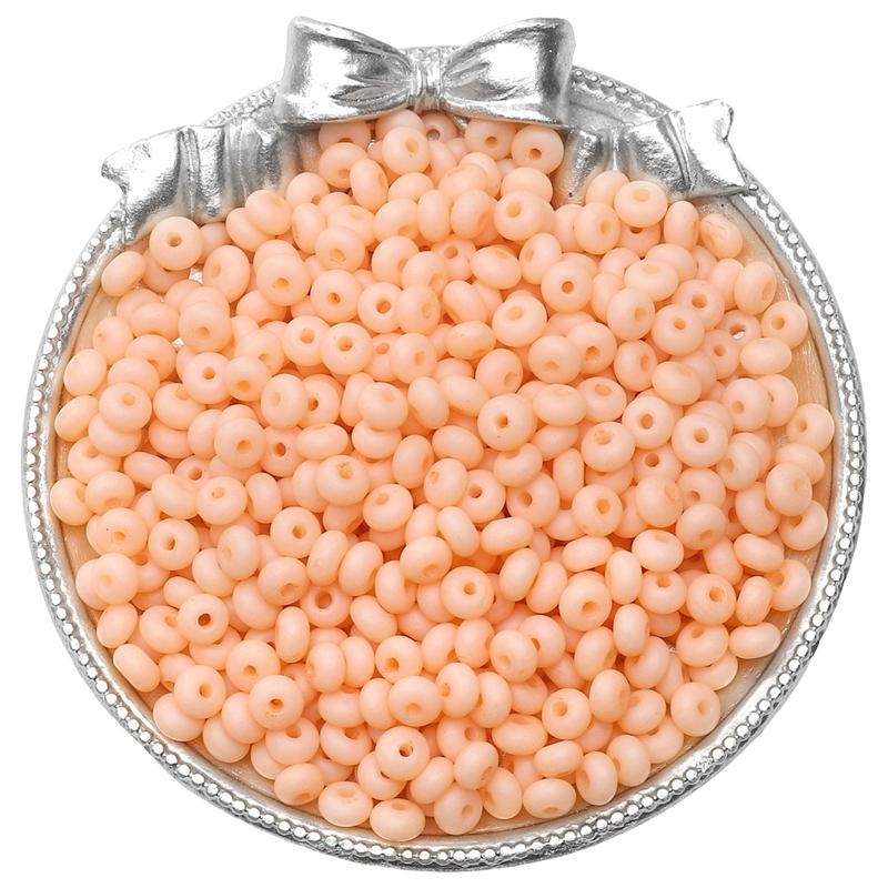 70pcs Glass Seed Beads Charm Frosted Mineral Abacus Czech Spacer Beads For Jewelry Making Accessories