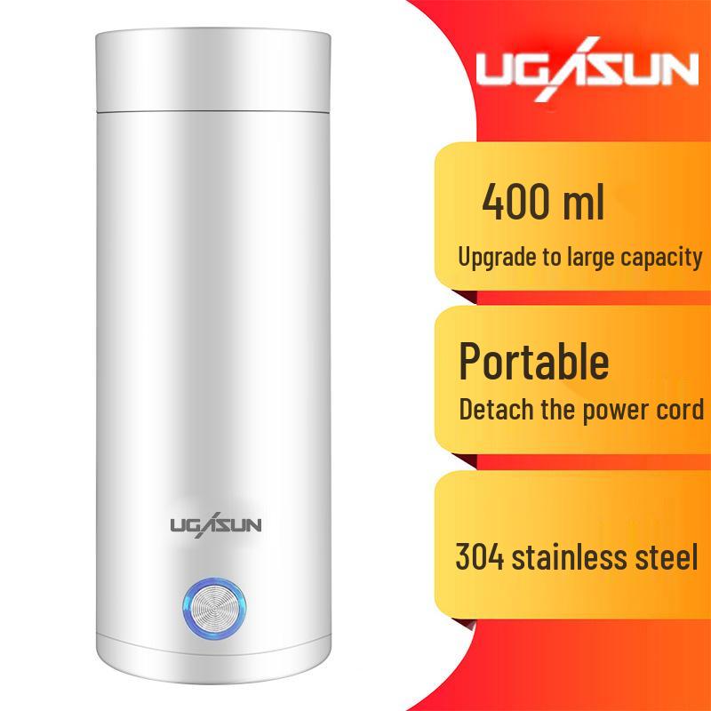 Compact Electric Heating Thermos Cup: Portable Mini Water Boiler for Students & Travel