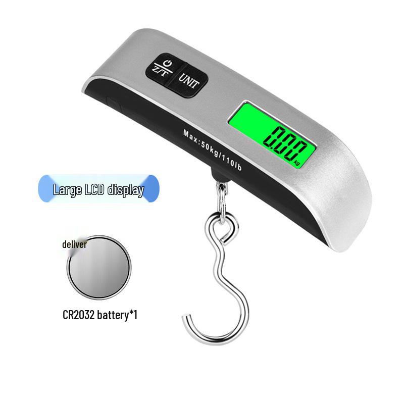 Portable 50kg Handheld Luggage Scale – Coarse Handle, Travel Electronic Suitcase Scale