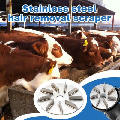 Animal Hair Removal Disc 9 Gears Cleaning Removing Tool Pet Hair Remover For Roosters Hen Grooming Livestock Factory Cows Sheep