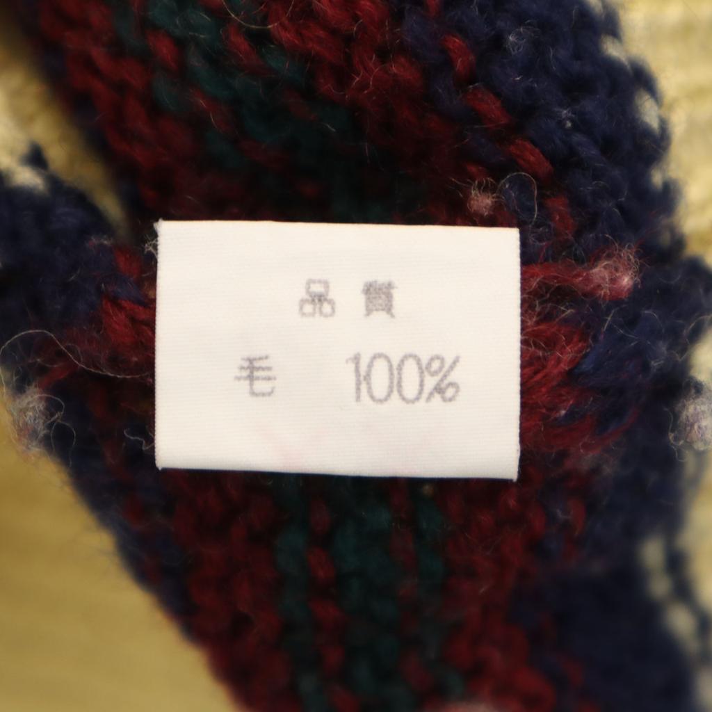 AMERICAN CLASSIC Long sleeve V neck sweater L Yellow knit Men's Used