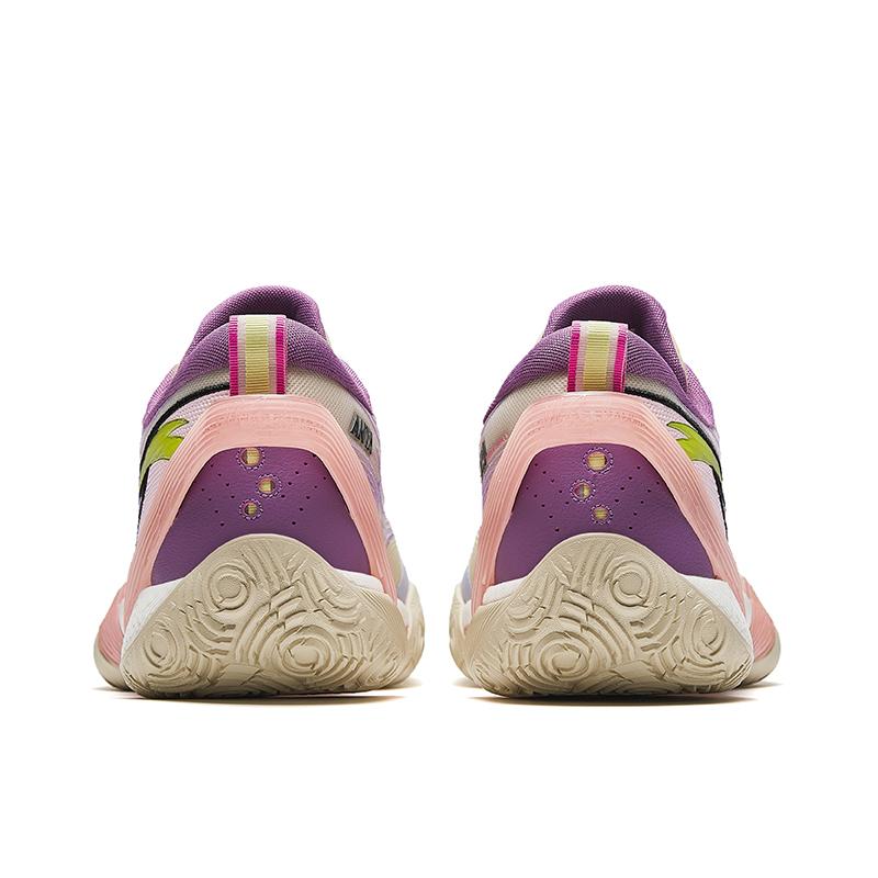 Anta Three Points Rain 1st Generation V2 Cement Nemesis Nitrogen Technology Midsole Shock Absorption Non-Slip Low-Top Basketball Shoes 912421102S-5