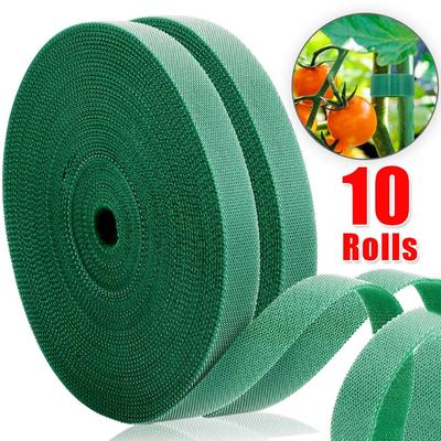 Rouleaux d'attaches de câble réutilisables, 10/1 rouleaux, auto-adhésifs pour plantes, bande de fixation, crochet et boucle Double face, sangles d'organisation, fournitures de jardin