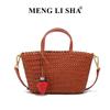Spring and summer new niche fashion hand-woven vegetable basket women's bag trendy versatile single shoulder messenger tote bag