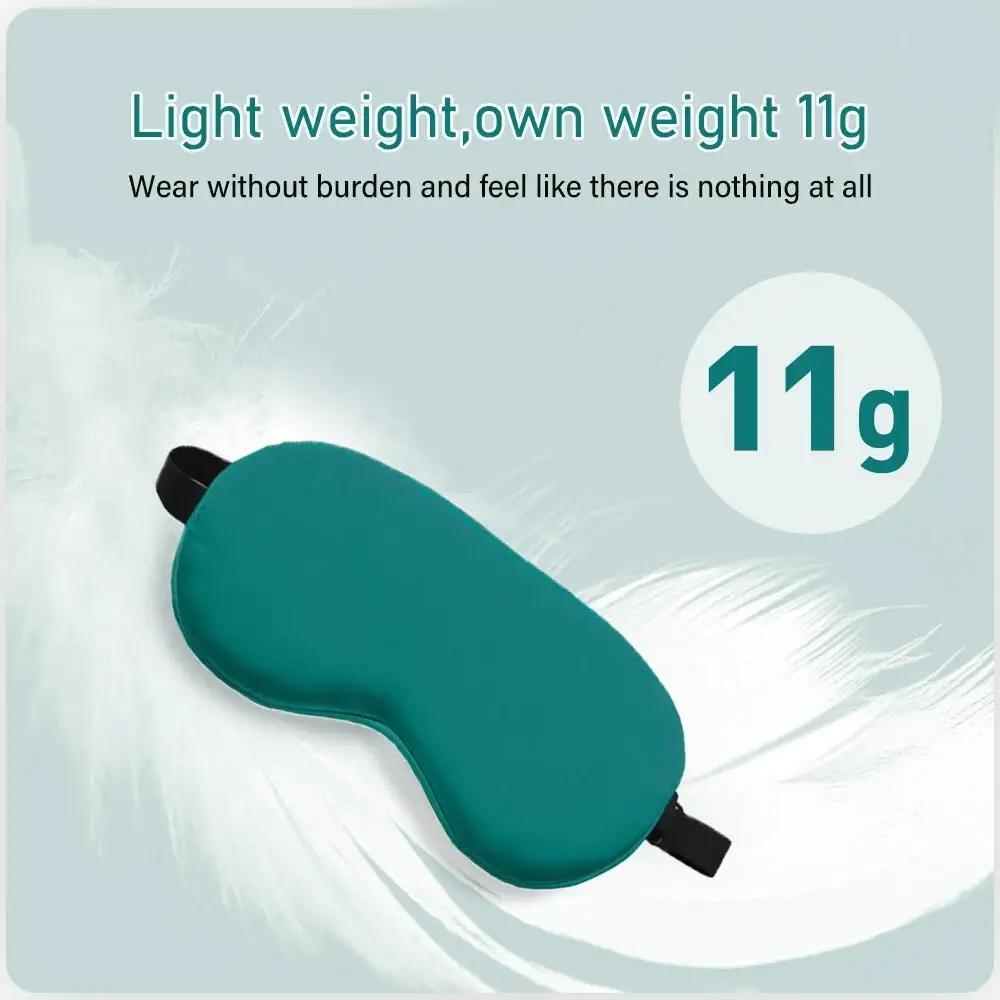 USB Beheizte Wermut Augenmaske zum Schlafen - 3-Temperatur Seiden Augenklappe mit Timer, Lindert trockene Augen/Schwellungen/Schlaflosigkeit + 1 USB-Kabel