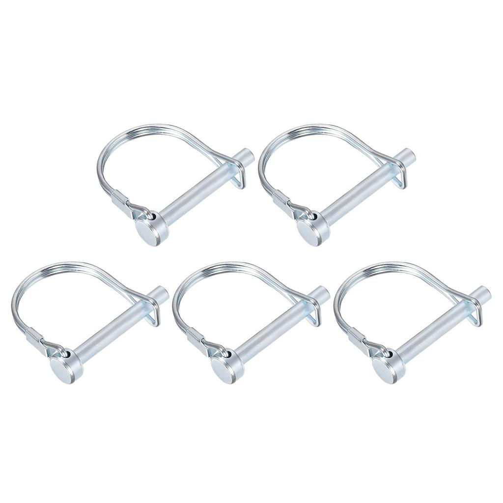 METALLIXITY 5pcs Safety Coupler Pins (6x45mm) Shaft Lock Pins Round Arch Wire Retainer for