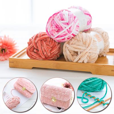 1Roll Solid Color DIY Craft Knitting Wool Soft For Hat Scarf Creative Cotton Thread Wool Crochet Handmade Accessoires