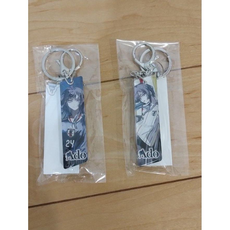 Used Ado Acrylic Block Keychain Set of 2 Japan Soccer National Team Novelty adidas