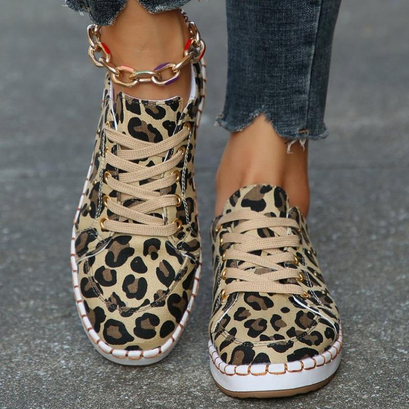 

Повседневные туфли большого размера женские с леопардовым принтом повседневные плоские одинарные туфли женские кеды 43 цветной печати леопарда