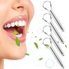 4Pcs Tongue Scraper Stainless Steel Tongue Cleaners Wide Head Tongue Cleaner Tool Reduce Bad Breath Tongue Scraper for Family