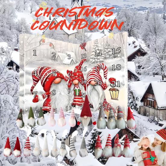 Gnomes Advent Calendar 2025 24 Days Christmas Countdown Calendar with Collectible Gnome Figures Surprise Gift for Home Decor