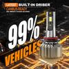 Compatible for Toyota Corolla 2001-2013 Light Bulbs, High/Low Beam 6500K White Light Combo Kit, Plug-N-Play, Powersports Bulbs, 4-Pack