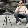New Portable Picnic Camping Table Adjustable Small Round Table Outdoor Aluminum Alloy Folding Table Lightweight Coffee Table