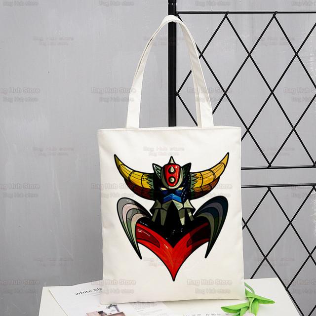 Goldorak Nostalgia Geantă Cumpărături Cumpărături Grendizer OZN Robot Spațial Eco Pânză Goldrake Bolsas De Tela Geantă Sacole Reutilizabile