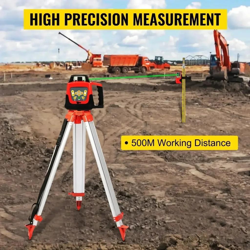 SIHAO Rotary Laser Level 360 Self Leveling Measuring Automatic Rotating Red Beam