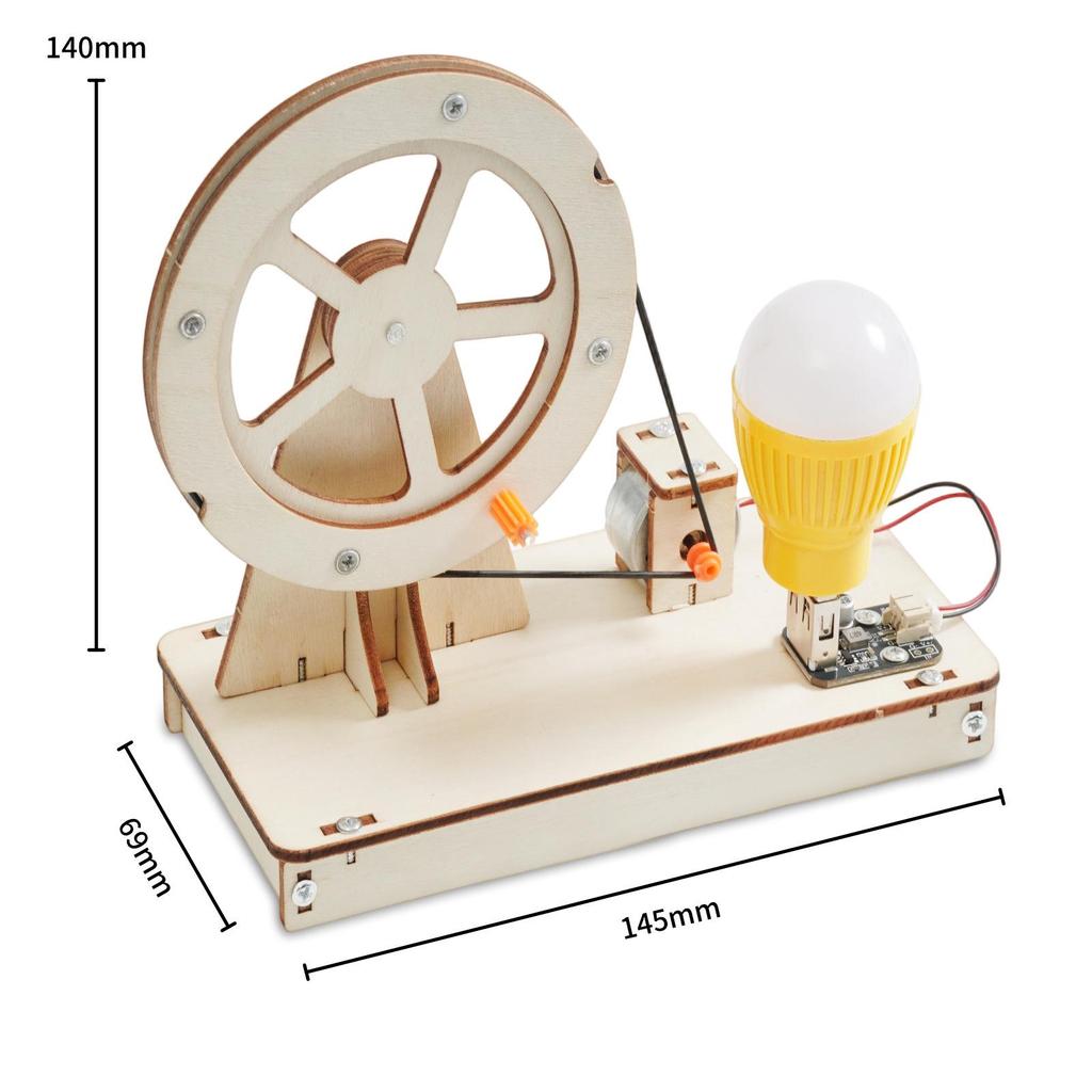 Hand-Cranked Generator DIY Kit for Primary School Science Experiments