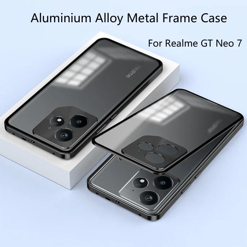 For Magsafe Magnetic Translucent Matte Case For Realme NEO 7 GT 7 Pro Metal Camera Lens Protection Back Cover For OPPO Realme GT 7 Pro