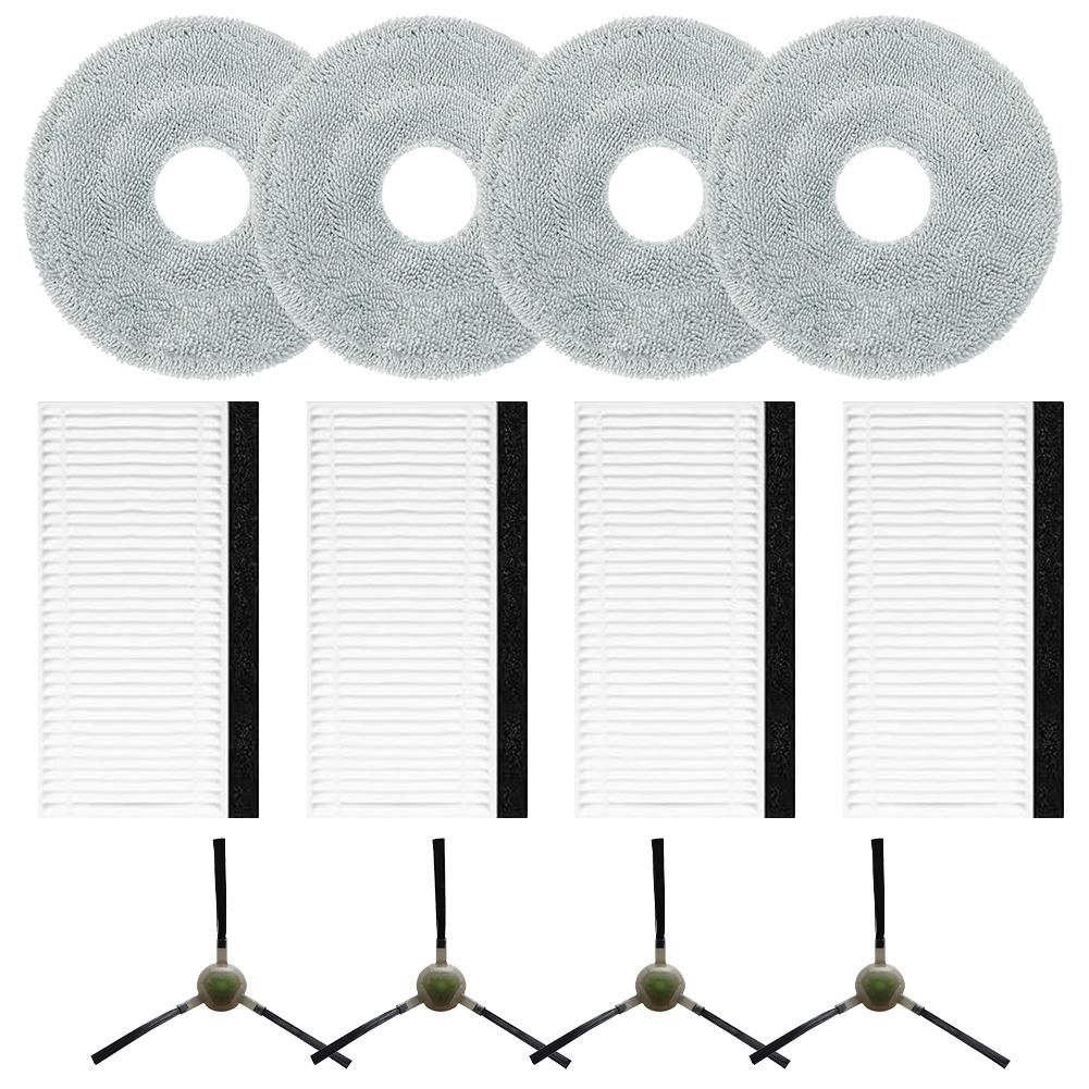 

For LEFANT-M3 Robotic Vacuum Cleaner Comes With 4 Side Brushes, 4 HEPA Filters, And 4 Mop Attachments. China Mainland