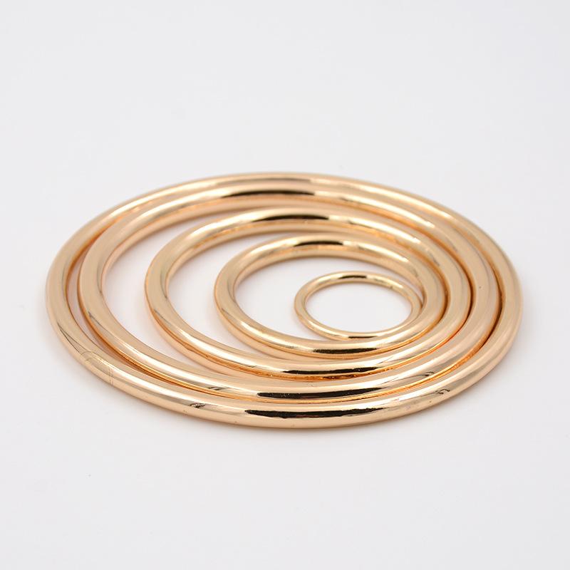 Metal Ring Buckle Luggage Women'S Trench Coat Coat Decorative Button Circle Clothing Accessories