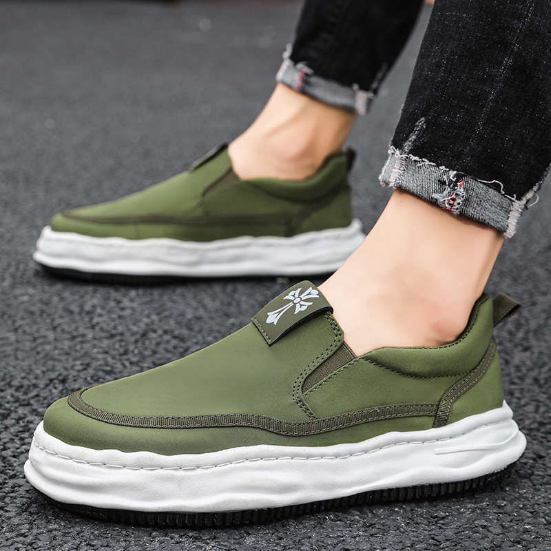 Mode Runde Zehenpartie Ohne Absatz Schuhe Herren Training Für Herren Schuhe Weiße Sneaker Herren Sport Tenks Teniz Weiter Fuß Hohe Qualität