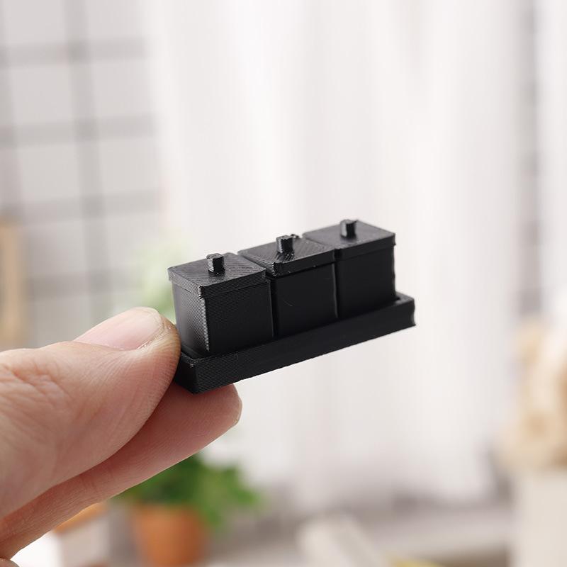 1/12 Mini Seasoning Jar Model Dollhouse Kitchen Decoration Toys Dolls House Micro Scene Accessories Pretend Play Toys