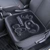 BONFORM Seat Cushion Snoopy Press Light/Normal Car Square Shape with Stopper 45x45cm Black 5712-02BK