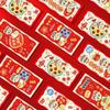 6 Pcs Chinese Style New Year Money Red Envelope Stamping Gold Lucky Money Bag  Home