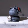 Cat Figurine Resin Tea Pet Gift for Enthusiasts Home Accent Table Sculpture Study Shelf