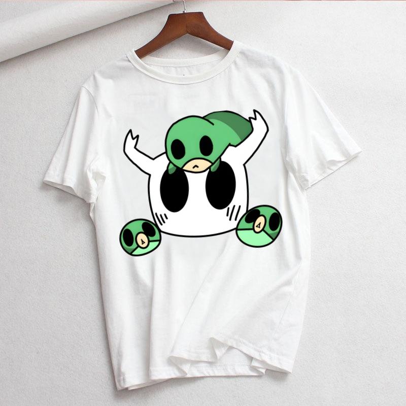 Hollow Knight Print Ladies Tshirt Ladies Casual ocollar White Shirt Short Sleeve Ladies Tshirt Graphic Printing