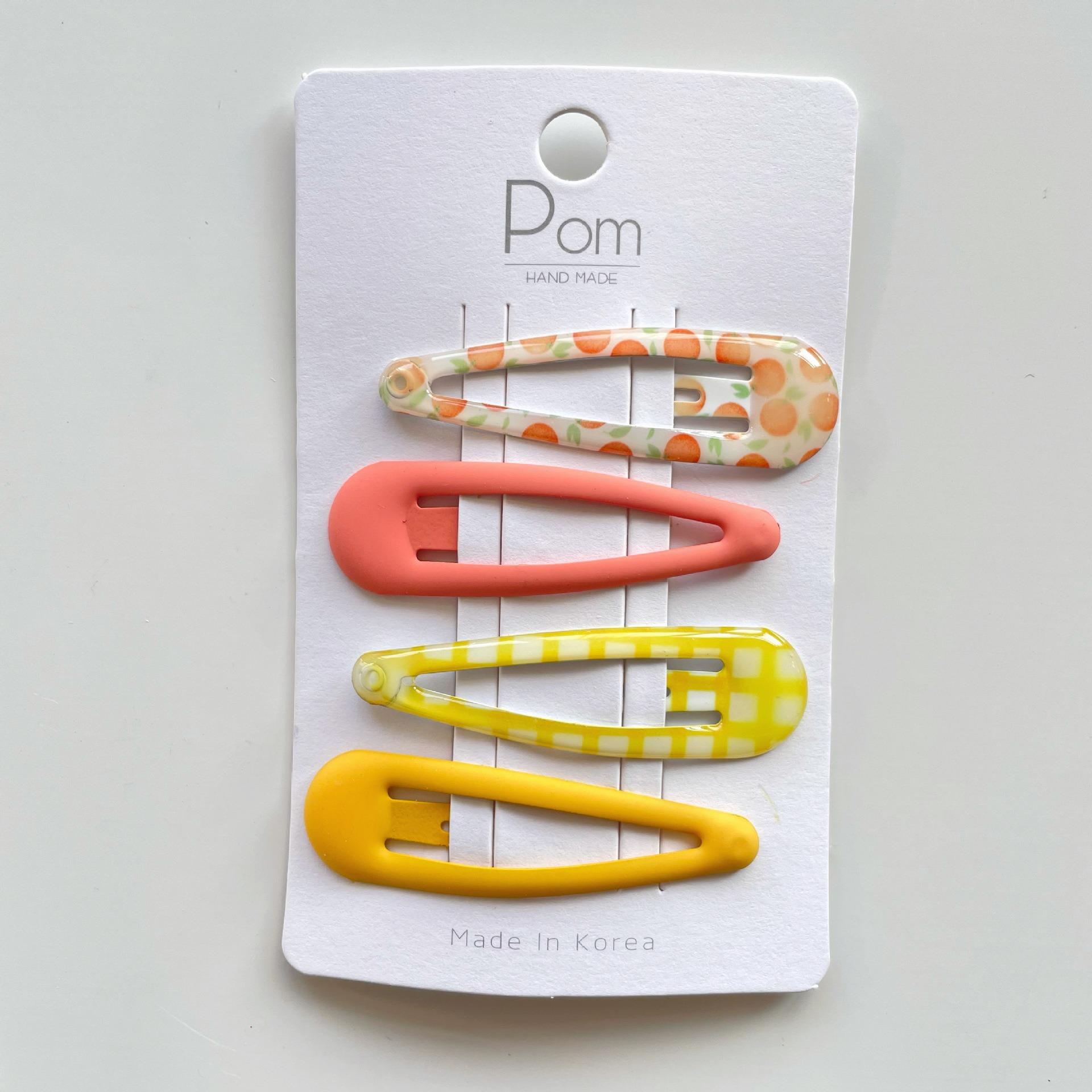 

Милый набор печатных заколок для волос BB для детей, девочек, детские заколки, шпильки, аксессуары, зажимы для волос, головной убор, украшение 5 cm